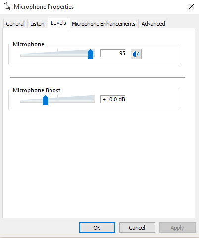 microphone not showing up